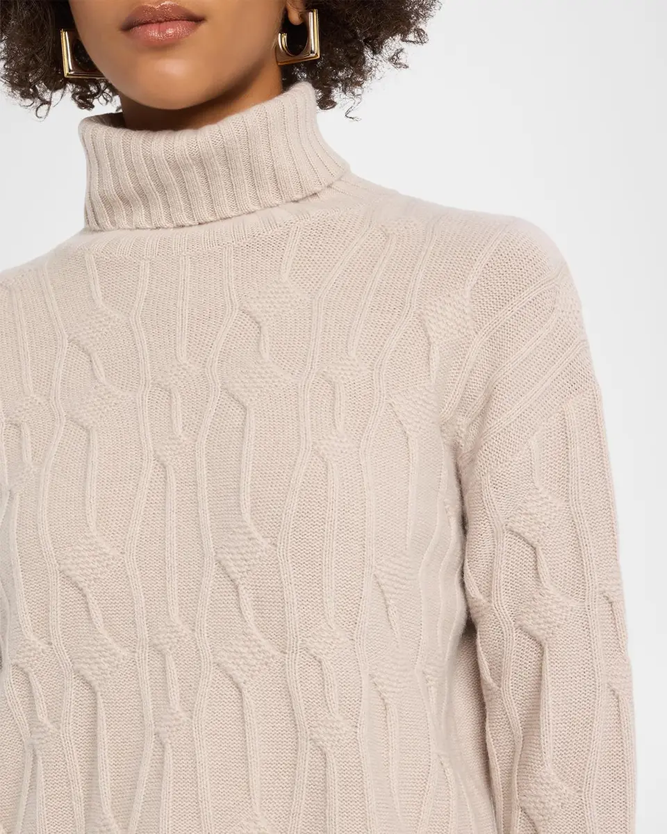 TSE Cashmere Textural Knit Turtleneck Sweater | Thumbnail 5 TSE Cashmere Textural Knit Turtleneck Sweater | Thumbnail 5
