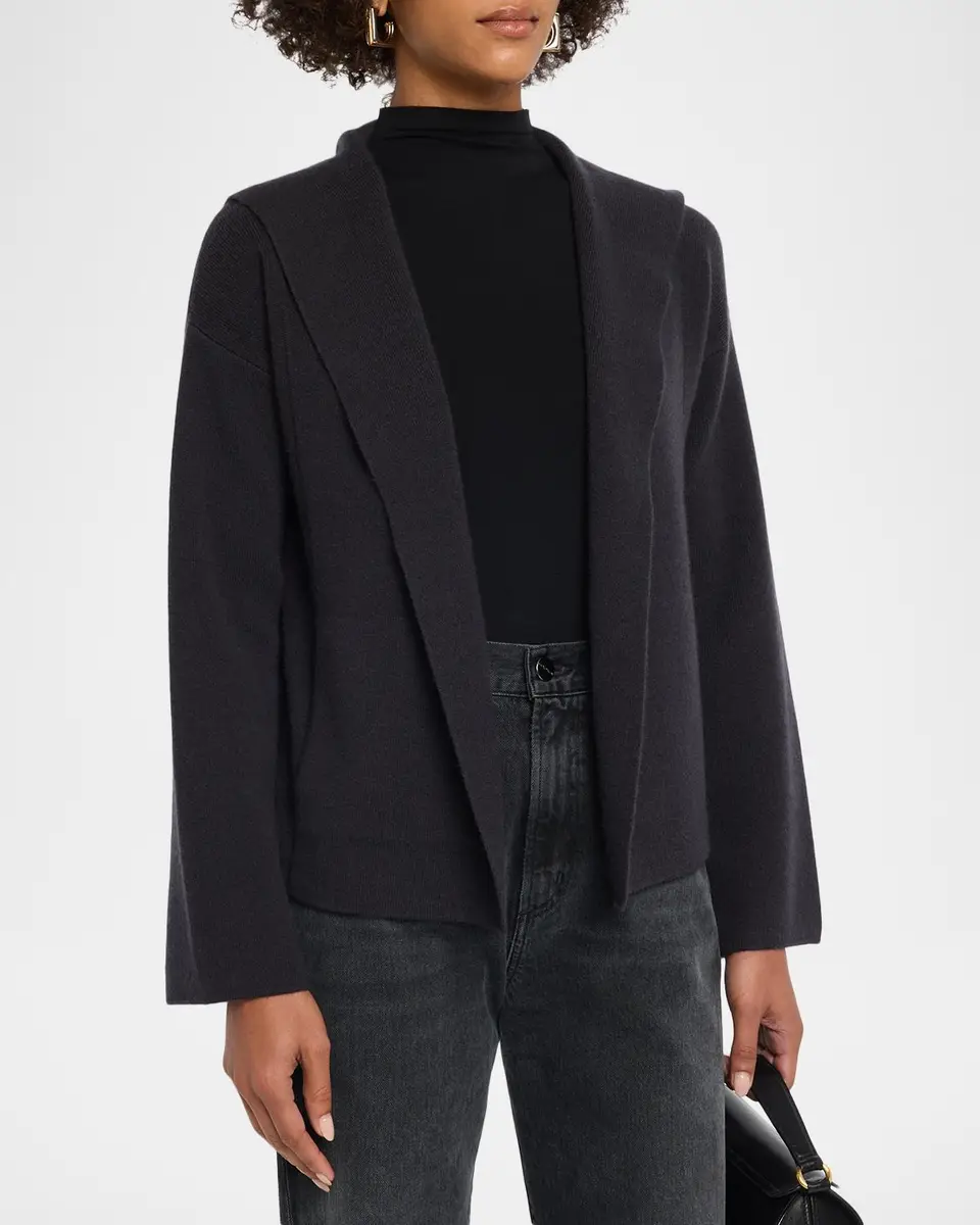 TSE Cashmere Cashmere Open-Front Hooded Jacket | Thumbnail 4 TSE Cashmere Cashmere Open-Front Hooded Jacket | Thumbnail 4