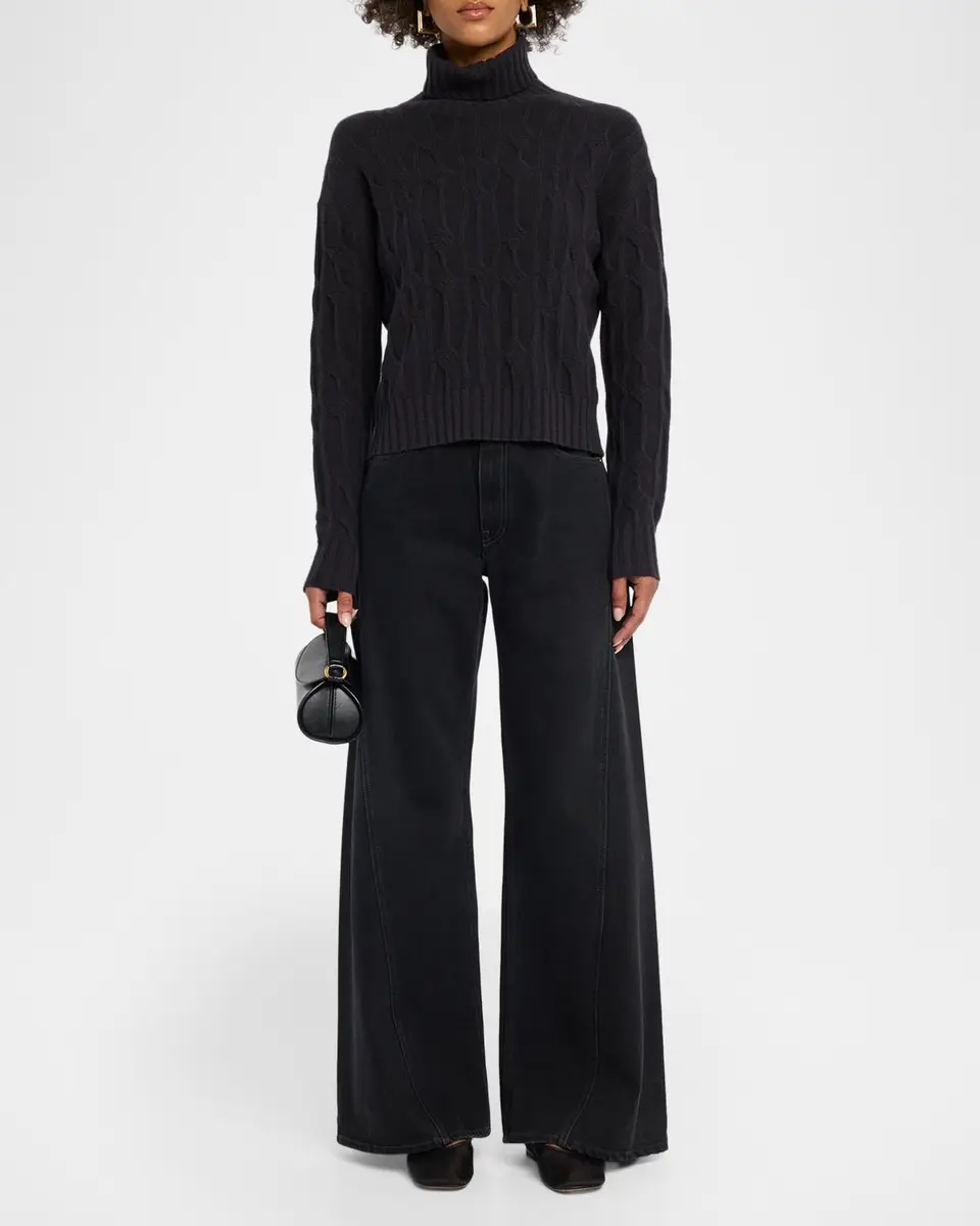 TSE Cashmere Textural Knit Turtleneck Sweater | Thumbnail 2 TSE Cashmere Textural Knit Turtleneck Sweater | Thumbnail 2