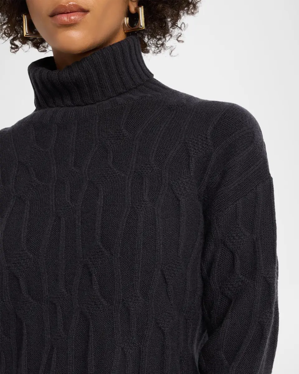 TSE Cashmere Textural Knit Turtleneck Sweater | Thumbnail 5 TSE Cashmere Textural Knit Turtleneck Sweater | Thumbnail 5
