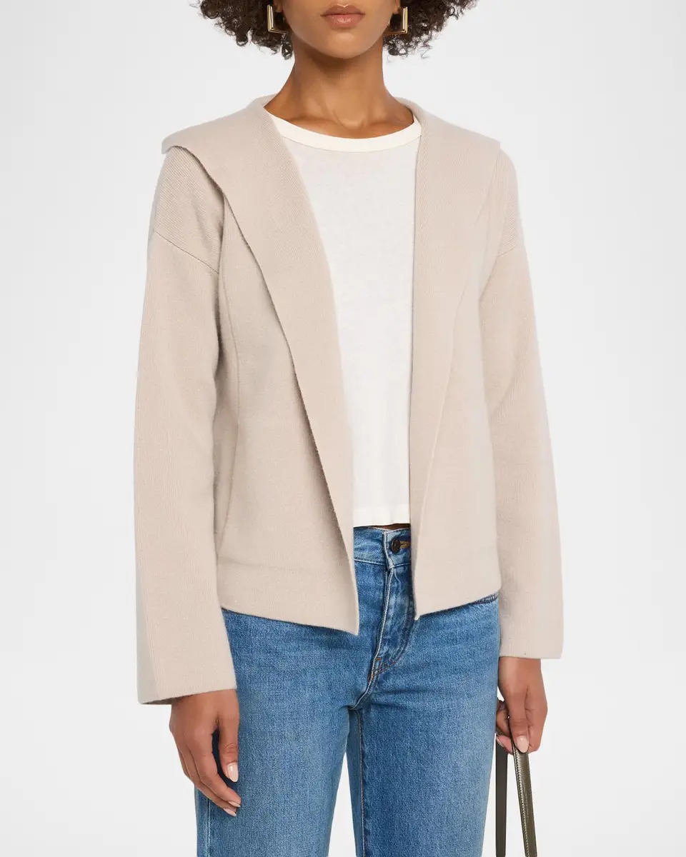 TSE Cashmere Cashmere Open-Front Hooded Jacket | Thumbnail 4 TSE Cashmere Cashmere Open-Front Hooded Jacket | Thumbnail 4