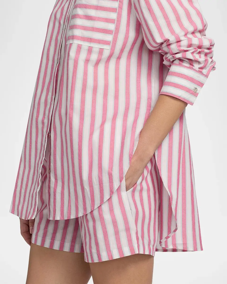 Papinelle Striped Cotton Shirting Boxer Pajamas | Thumbnail 5 Papinelle Striped Cotton Shirting Boxer Pajamas | Thumbnail 5