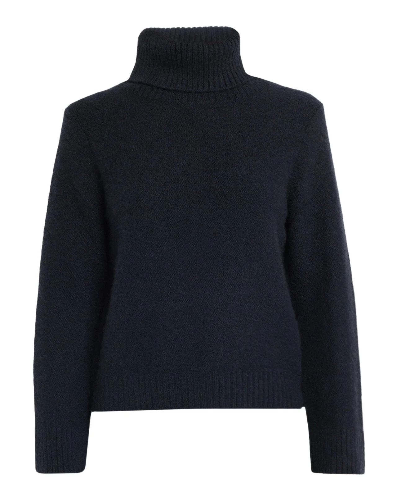 Cashmere Boucle Turtleneck Sweater