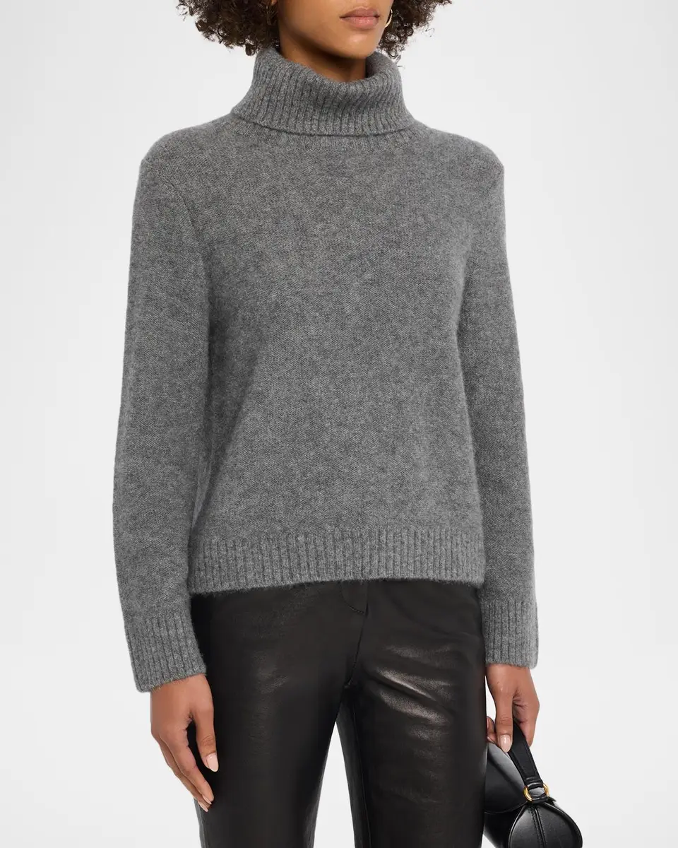 TSE Cashmere Cashmere Boucle Turtleneck Sweater | Thumbnail 4 TSE Cashmere Cashmere Boucle Turtleneck Sweater | Thumbnail 4