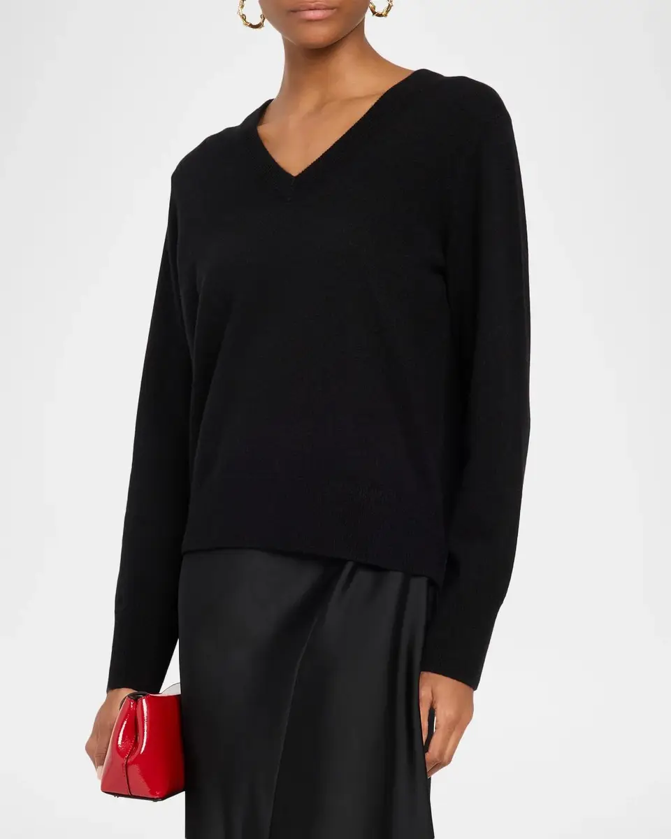 Vince V-Neck Cashmere Sweater | Thumbnail 4 Vince V-Neck Cashmere Sweater | Thumbnail 4