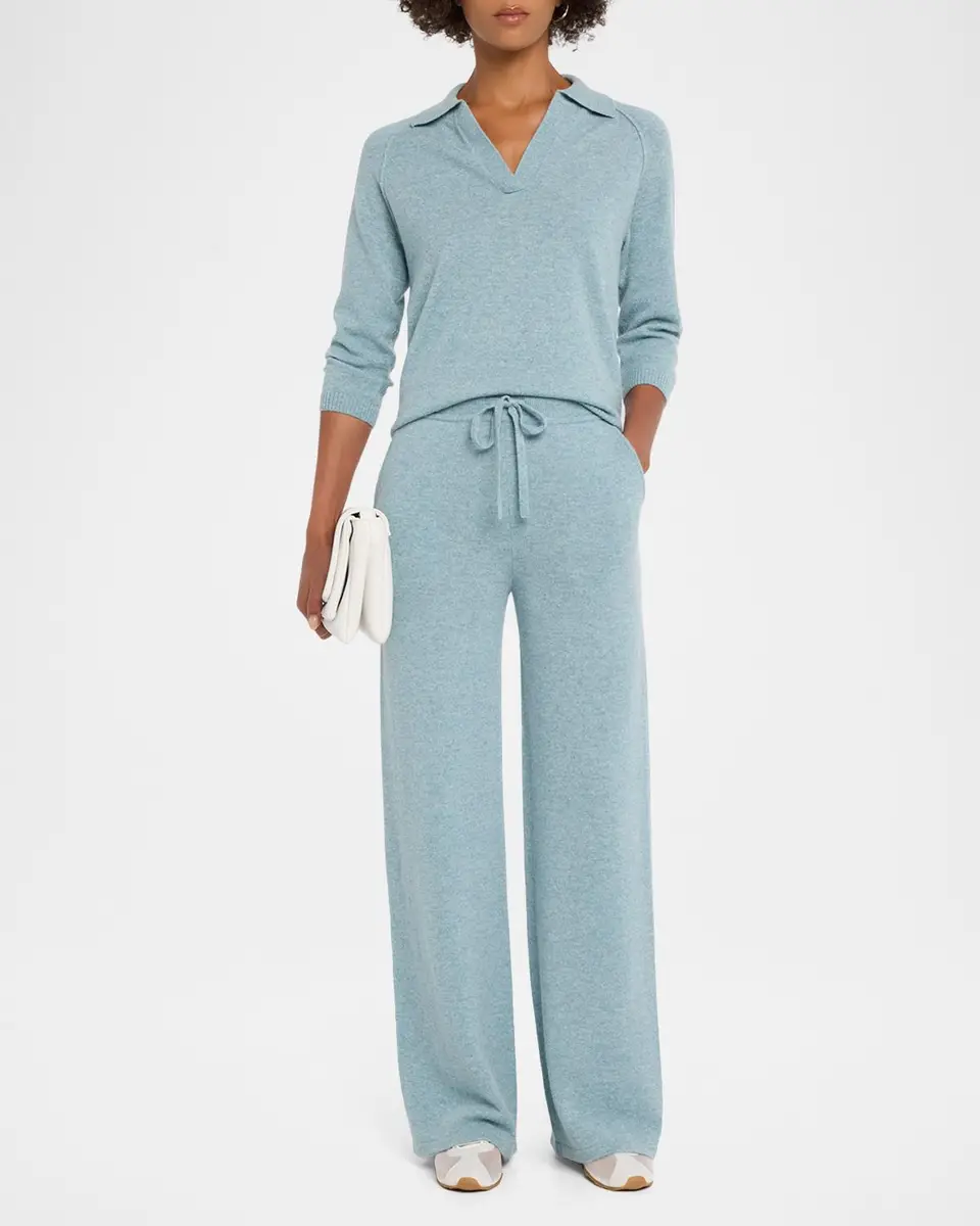 TSE Cashmere Cashmere 3/4-Sleeve Polo Sweater | Thumbnail 2 TSE Cashmere Cashmere 3/4-Sleeve Polo Sweater | Thumbnail 2