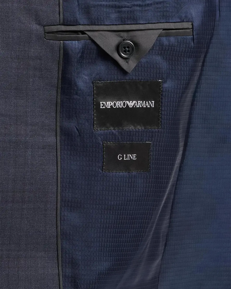 Emporio Armani Men's Plaid Wool Single-Breasted Suit | Thumbnail 6 Emporio Armani Men's Plaid Wool Single-Breasted Suit | Thumbnail 6