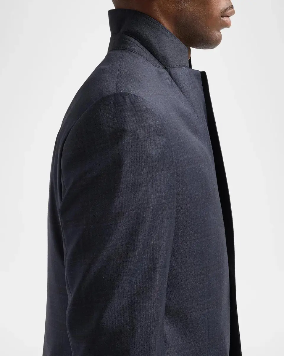 Emporio Armani Men's Plaid Wool Single-Breasted Suit | Thumbnail 7 Emporio Armani Men's Plaid Wool Single-Breasted Suit | Thumbnail 7
