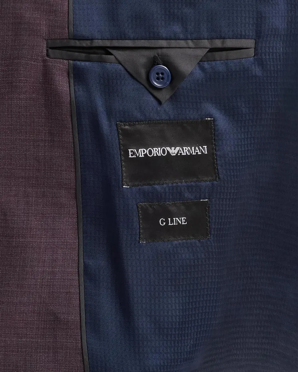 Emporio Armani Men's Textured Wool Single-Breasted Suit | Thumbnail 6 Emporio Armani Men's Textured Wool Single-Breasted Suit | Thumbnail 6