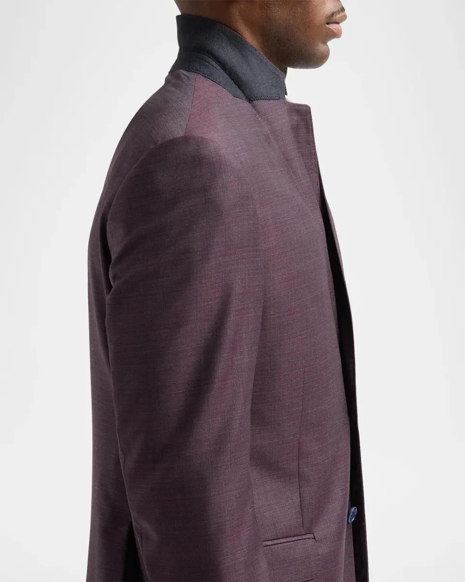 Emporio Armani Men's Textured Wool Single-Breasted Suit | Thumbnail 7 Emporio Armani Men's Textured Wool Single-Breasted Suit | Thumbnail 7