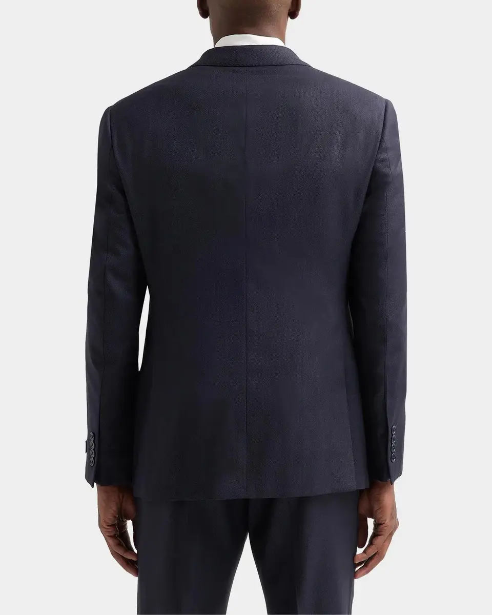 Emporio Armani Men's Birdseye Wool Single-Breasted Suit | Thumbnail 7 Emporio Armani Men's Birdseye Wool Single-Breasted Suit | Thumbnail 7