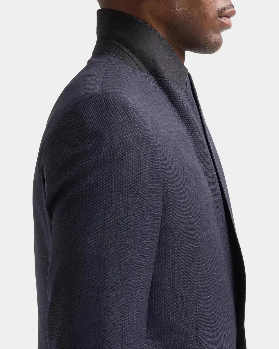 Emporio Armani Men's Birdseye Wool Single-Breasted Suit | Thumbnail 9 Emporio Armani Men's Birdseye Wool Single-Breasted Suit | Thumbnail 9