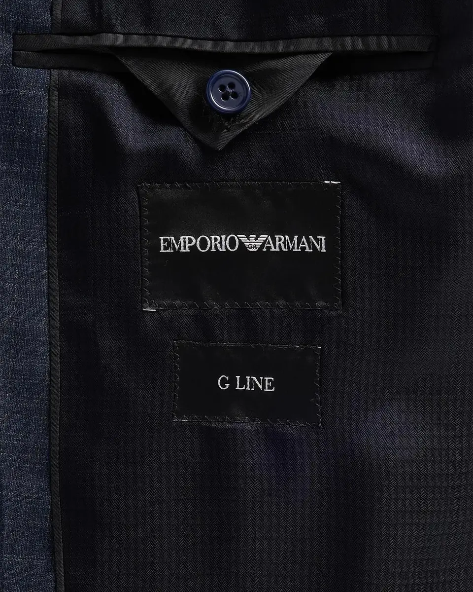 Emporio Armani Men's Textured Box Wool Single-Breasted Suit | Thumbnail 6 Emporio Armani Men's Textured Box Wool Single-Breasted Suit | Thumbnail 6