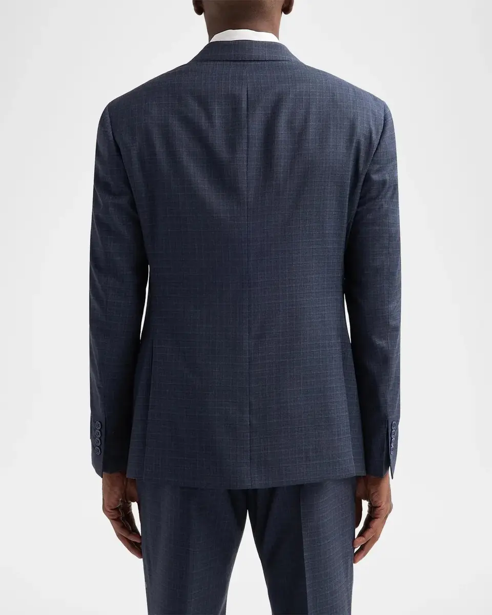 Emporio Armani Men's Textured Box Wool Single-Breasted Suit | Thumbnail 7 Emporio Armani Men's Textured Box Wool Single-Breasted Suit | Thumbnail 7