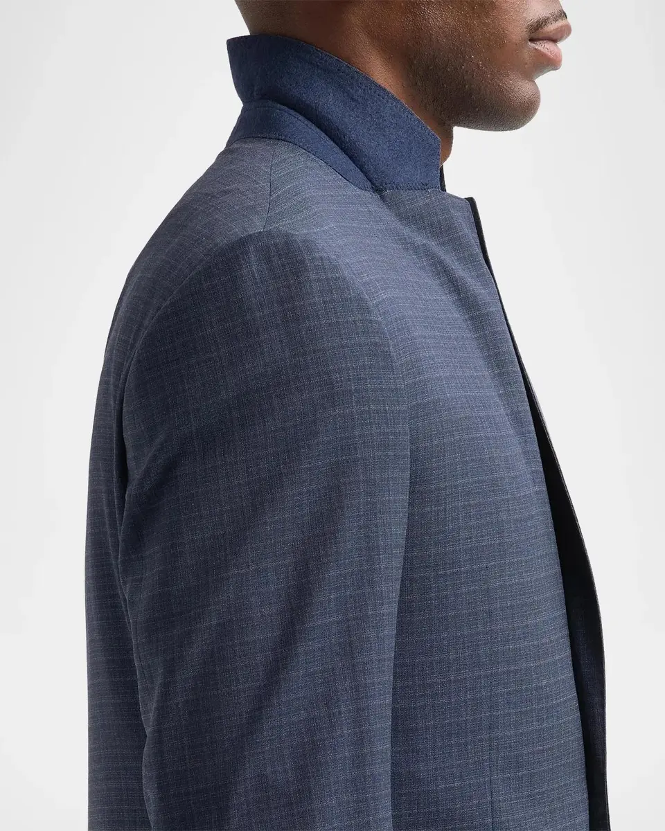 Emporio Armani Men's Textured Box Wool Single-Breasted Suit | Thumbnail 8 Emporio Armani Men's Textured Box Wool Single-Breasted Suit | Thumbnail 8