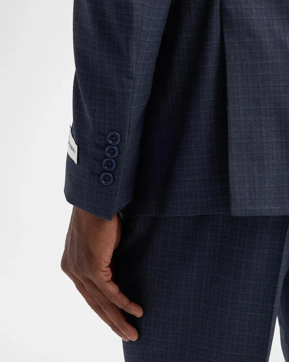 Emporio Armani Men's Textured Box Wool Single-Breasted Suit | Thumbnail 9 Emporio Armani Men's Textured Box Wool Single-Breasted Suit | Thumbnail 9