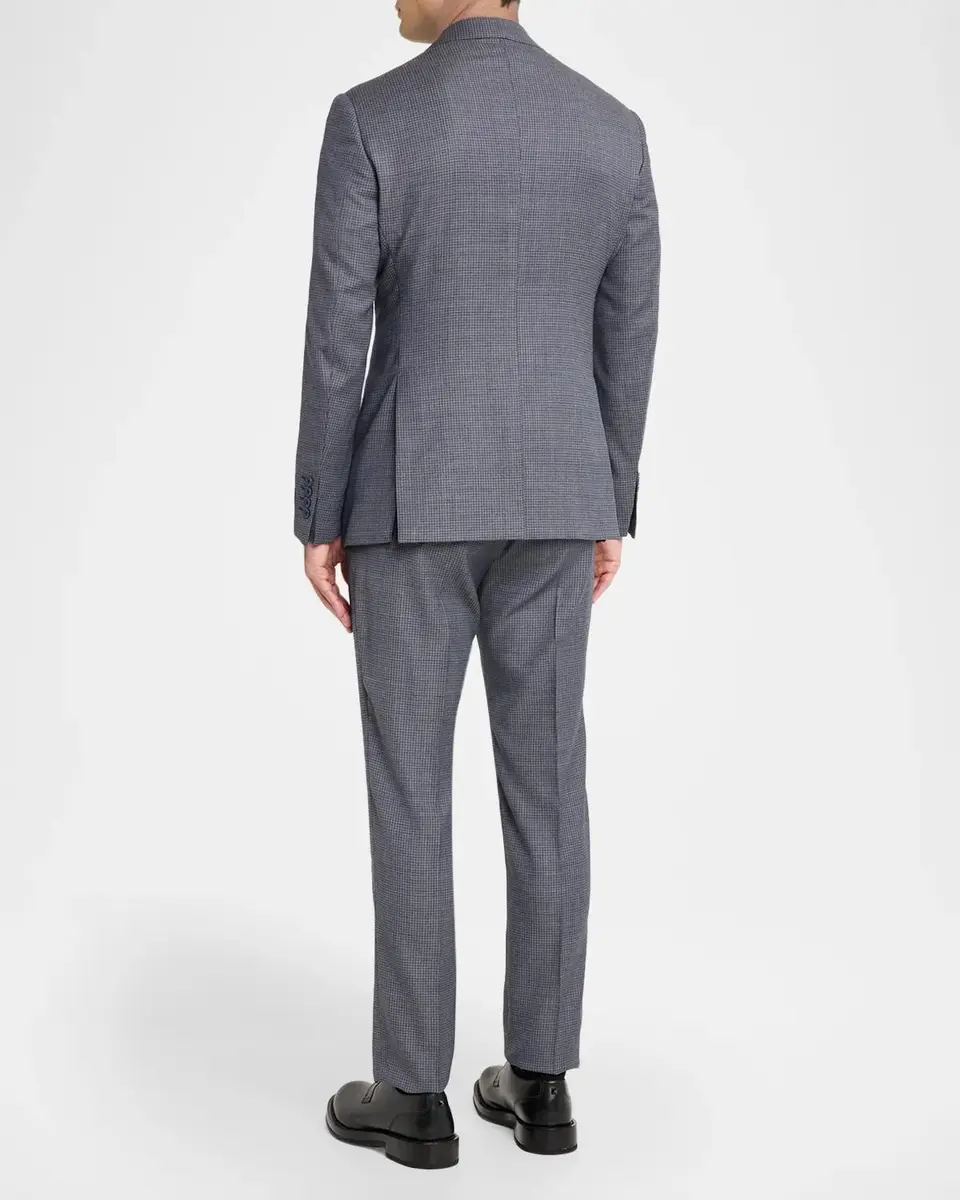 Emporio Armani Men's G Line Wool Blurred Houndstooth Two-Piece Suit | Thumbnail 3 Emporio Armani Men's G Line Wool Blurred Houndstooth Two-Piece Suit | Thumbnail 3