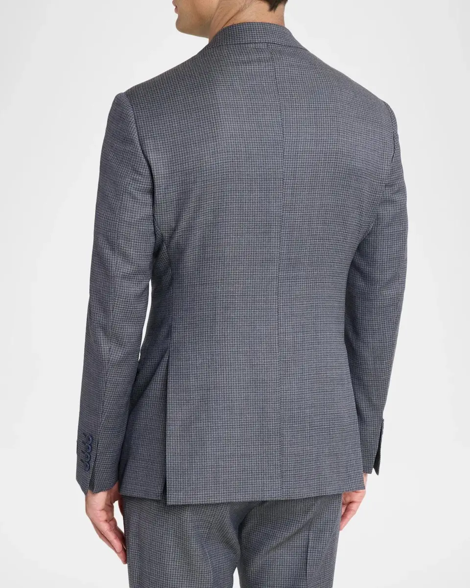 Emporio Armani Men's G Line Wool Blurred Houndstooth Two-Piece Suit | Thumbnail 5 Emporio Armani Men's G Line Wool Blurred Houndstooth Two-Piece Suit | Thumbnail 5