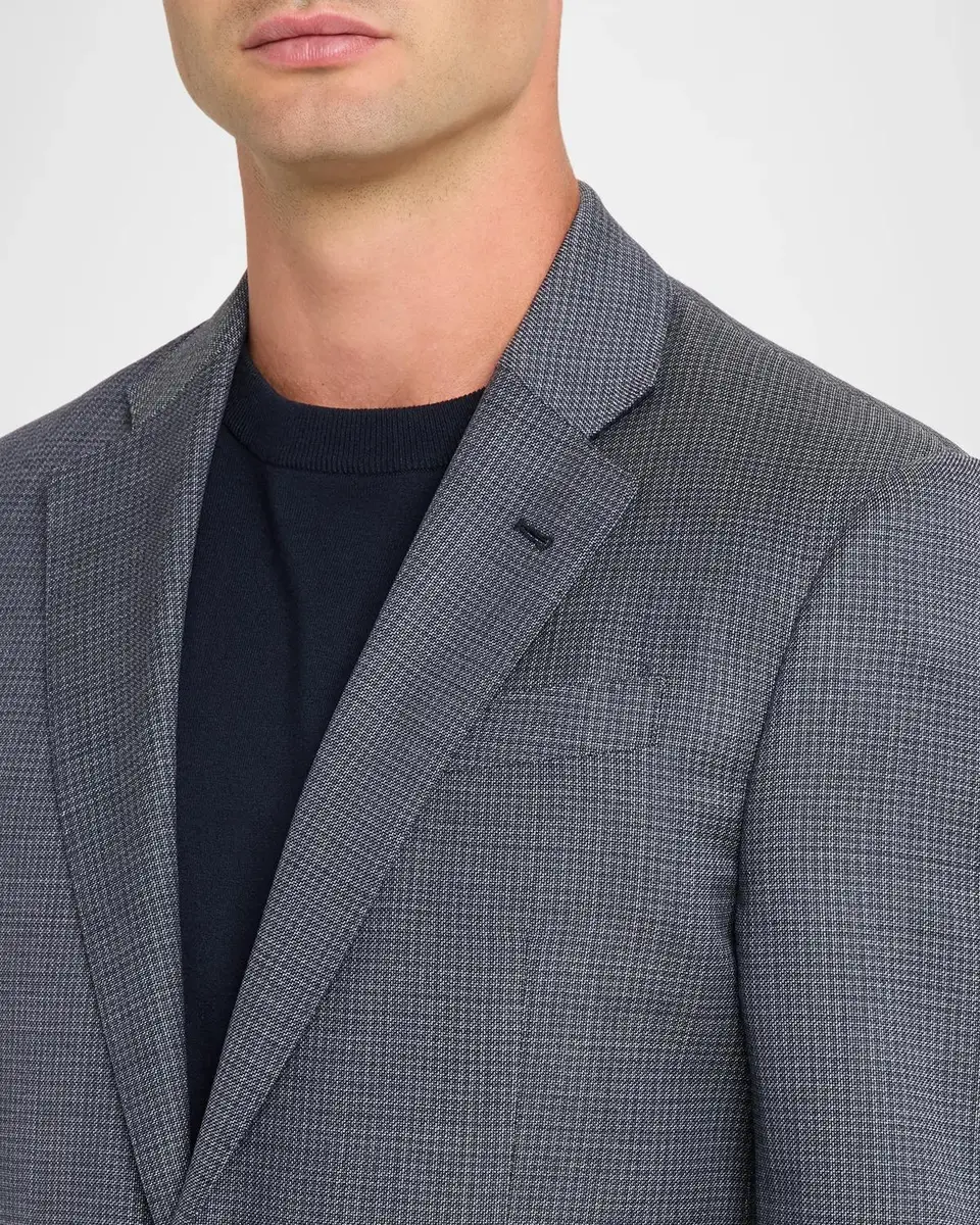 Emporio Armani Men's G Line Wool Blurred Houndstooth Two-Piece Suit | Thumbnail 6 Emporio Armani Men's G Line Wool Blurred Houndstooth Two-Piece Suit | Thumbnail 6