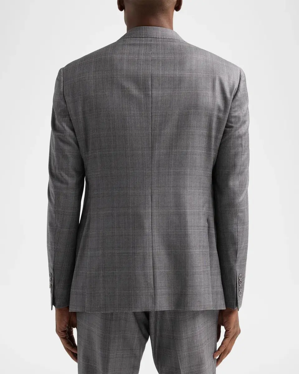 Emporio Armani Men's Glen Check Wool Single-Breasted Suit | Thumbnail 3 Emporio Armani Men's Glen Check Wool Single-Breasted Suit | Thumbnail 3
