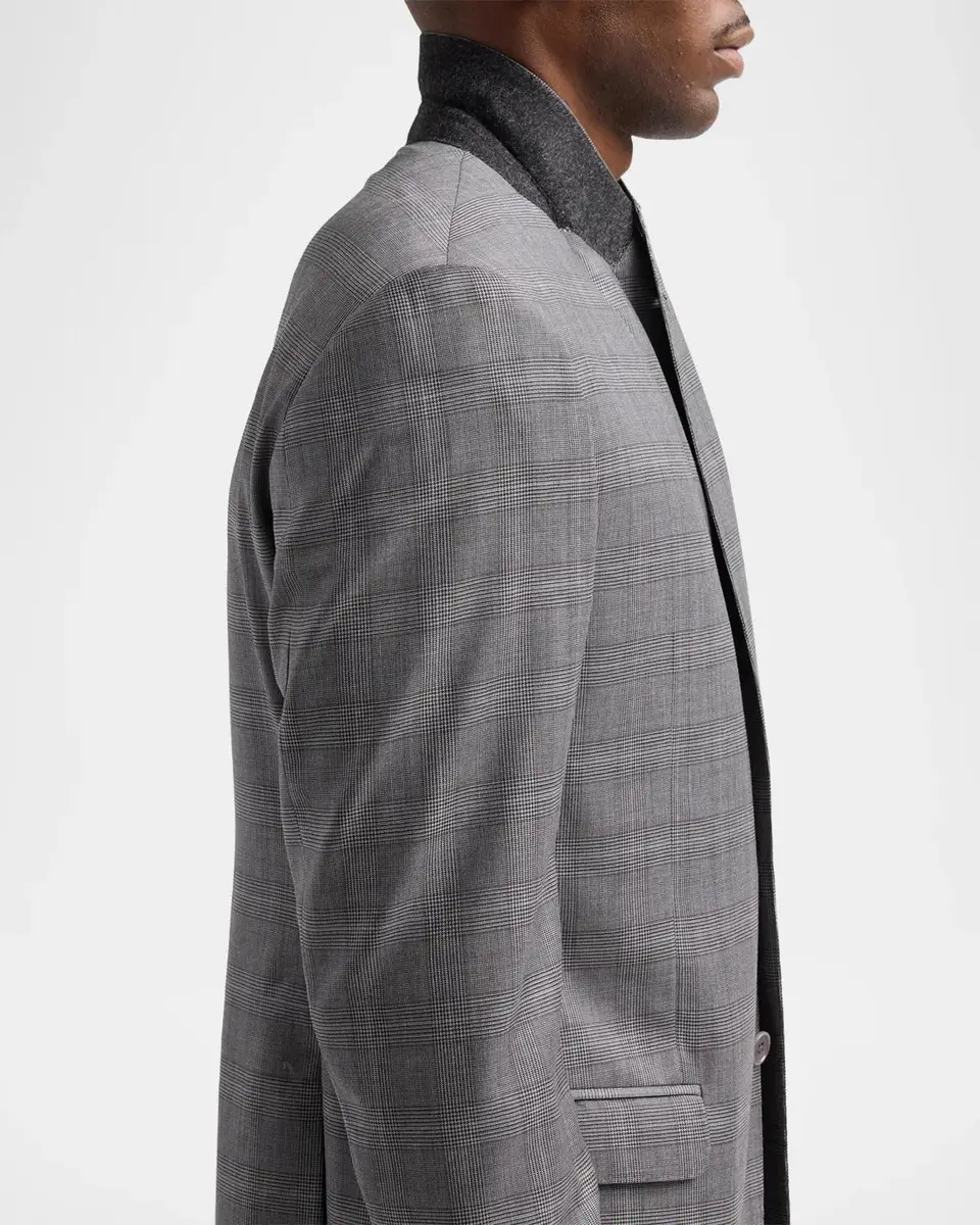 Emporio Armani Men's Glen Check Wool Single-Breasted Suit | Thumbnail 7 Emporio Armani Men's Glen Check Wool Single-Breasted Suit | Thumbnail 7