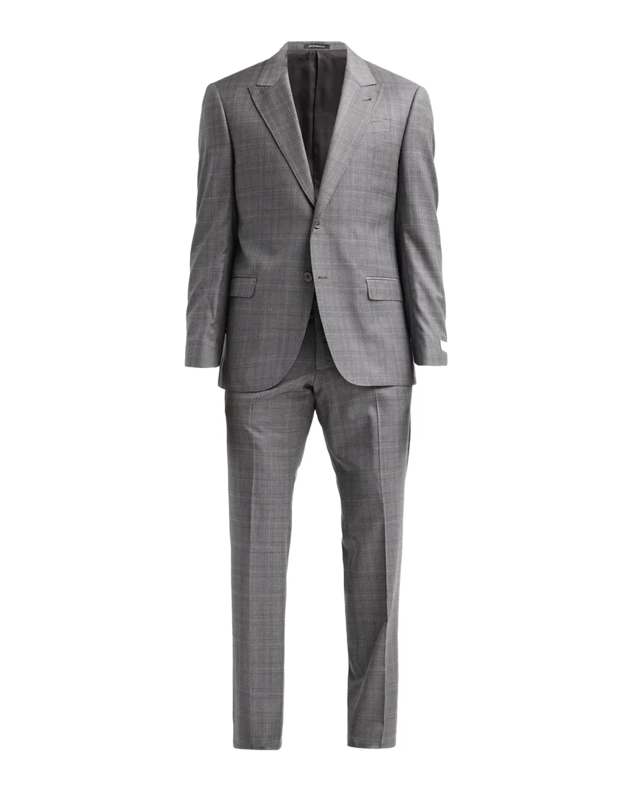 Men's Glen Check Wool Single-Breasted Suit