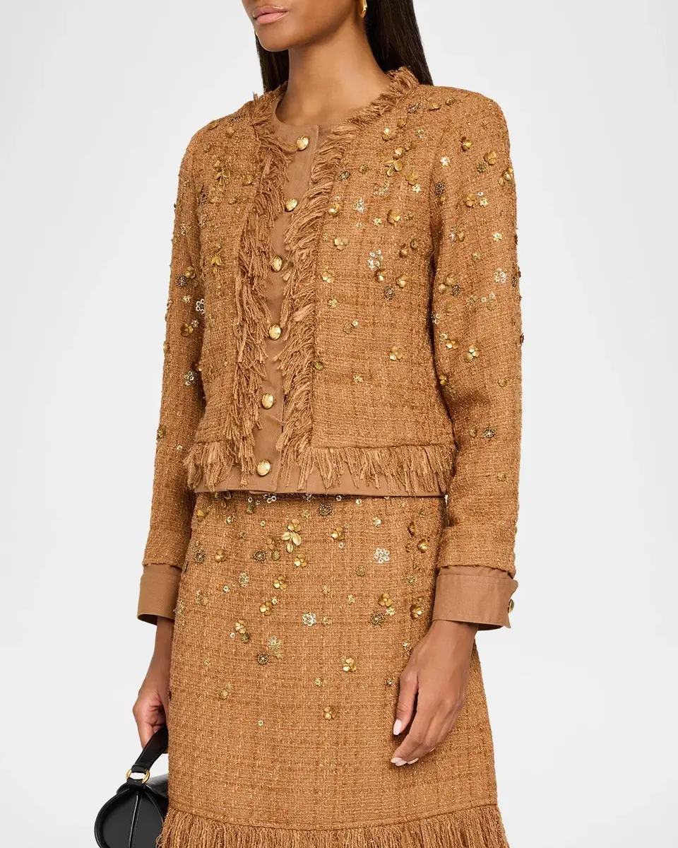 Kobi Halperin Marshall Embellished Tweed Jacket | Thumbnail 4 Kobi Halperin Marshall Embellished Tweed Jacket | Thumbnail 4