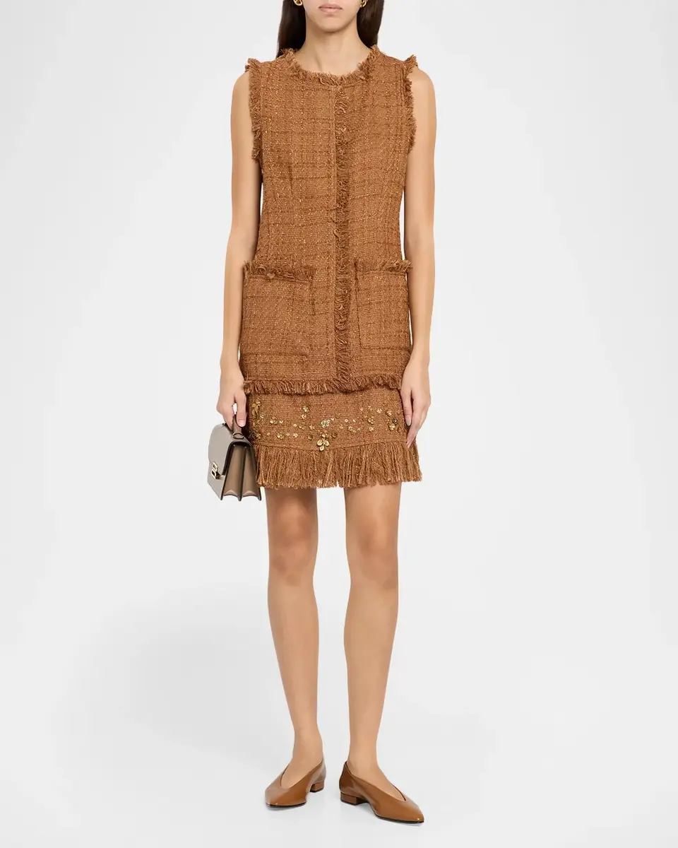 Kobi Halperin Rives Sequin-Embellished Tweed A-Line Mini Dress | Thumbnail 2 Kobi Halperin Rives Sequin-Embellished Tweed A-Line Mini Dress | Thumbnail 2