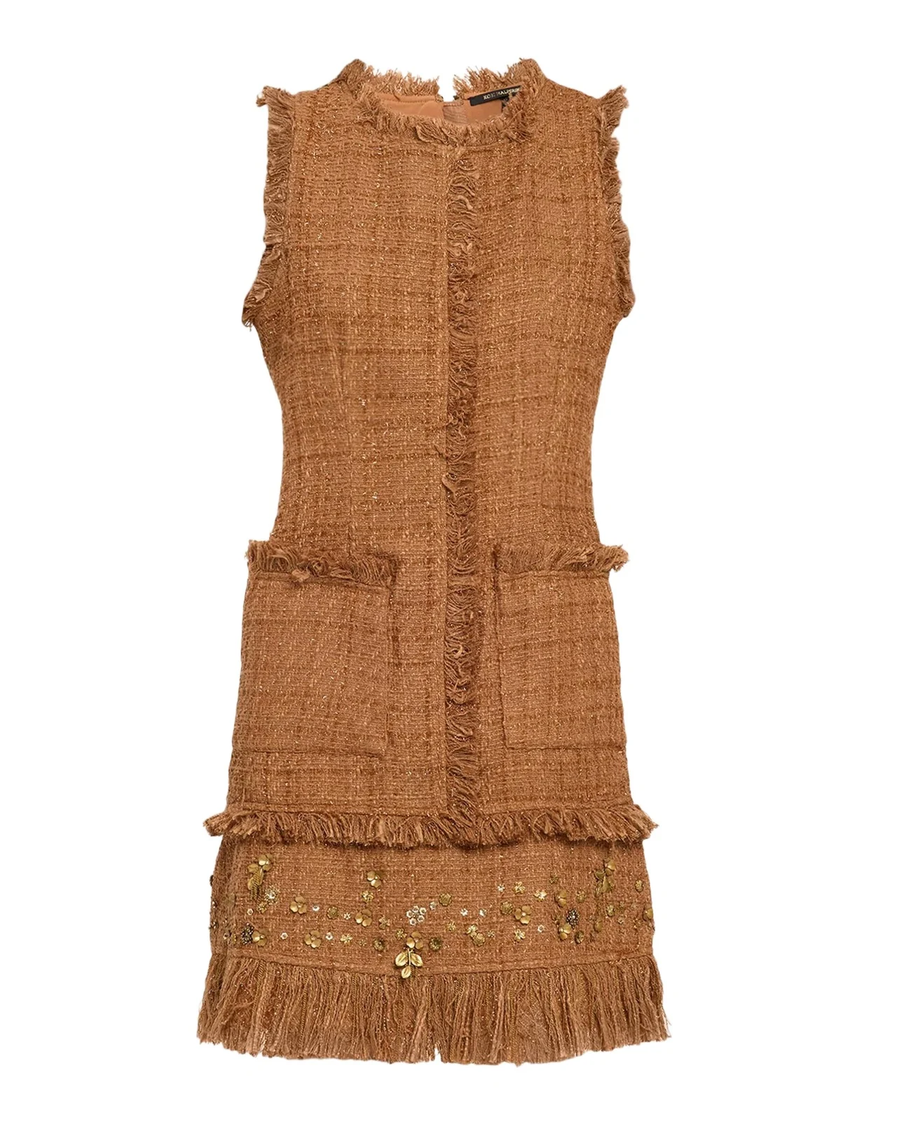 Rives Sequin-Embellished Tweed A-Line Mini Dress Rives Sequin-Embellished Tweed A-Line Mini Dress
