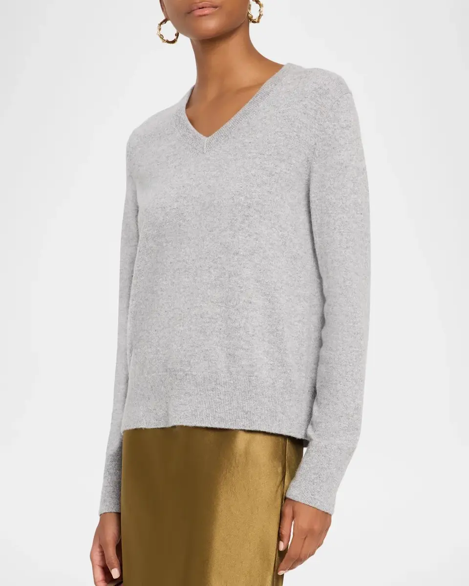 Vince V-Neck Cashmere Sweater | Thumbnail 4 Vince V-Neck Cashmere Sweater | Thumbnail 4
