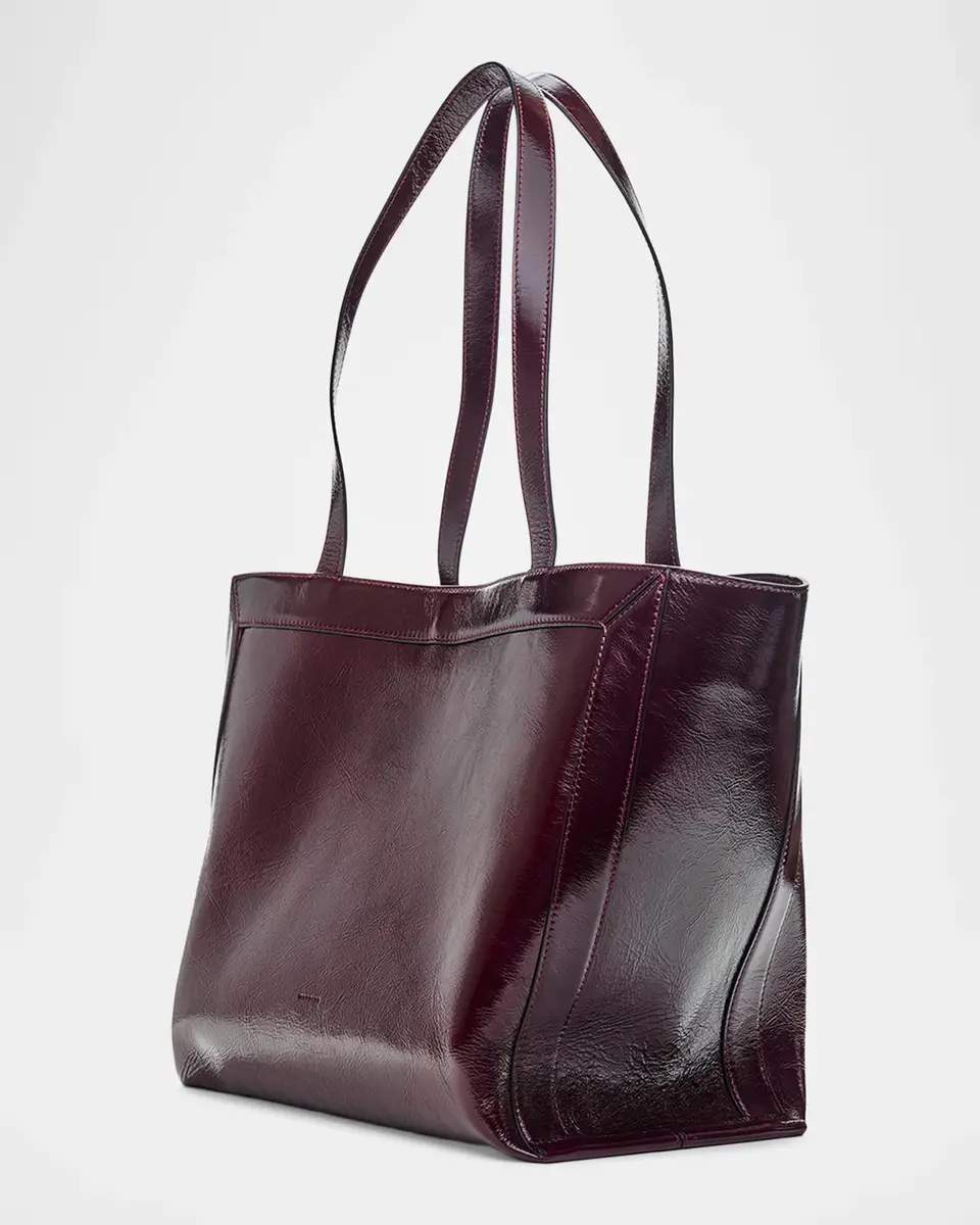 Wandler Ida Medium Glossy Leather Tote Bag | Thumbnail 2 Wandler Ida Medium Glossy Leather Tote Bag | Thumbnail 2