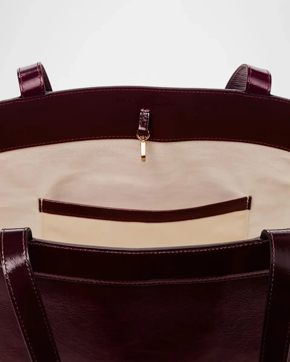 Wandler Ida Medium Glossy Leather Tote Bag | Thumbnail 3 Wandler Ida Medium Glossy Leather Tote Bag | Thumbnail 3