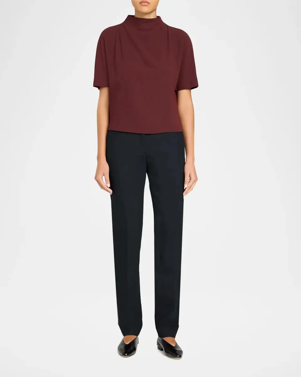 Vince Draped Funnel Neck Top | Thumbnail 2 Vince Draped Funnel Neck Top | Thumbnail 2