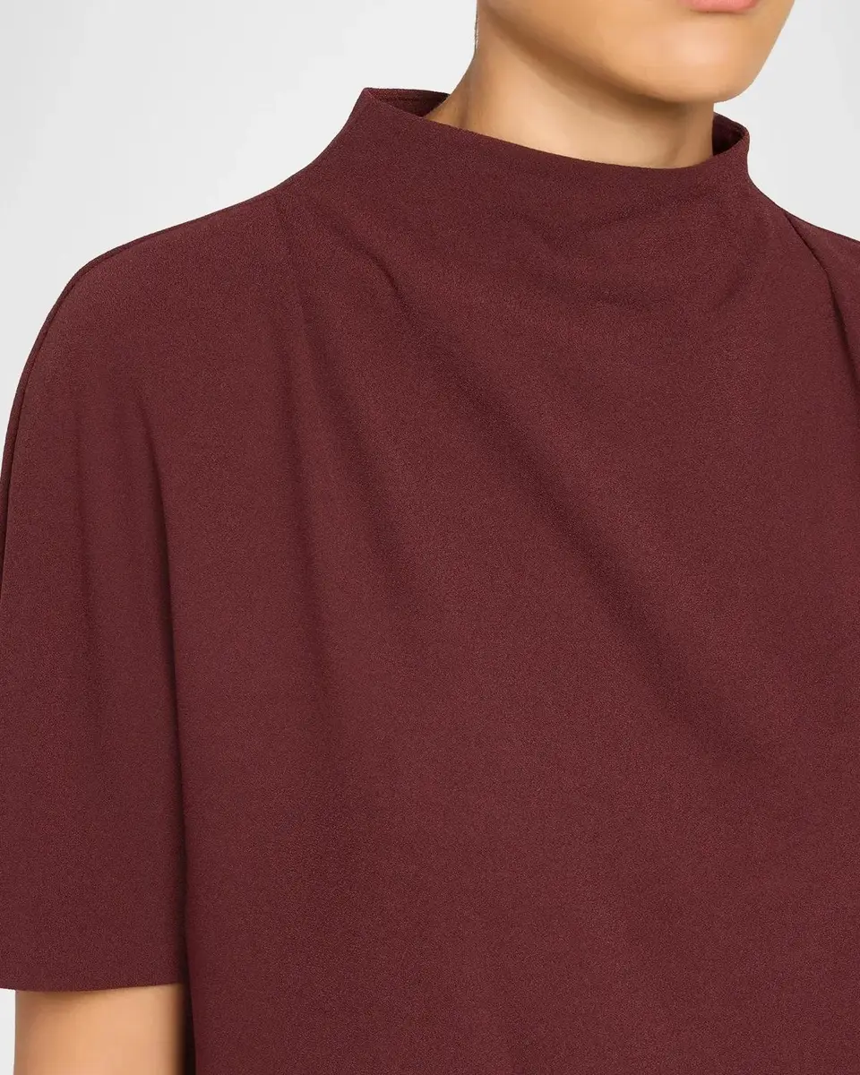Vince Draped Funnel Neck Top | Thumbnail 5 Vince Draped Funnel Neck Top | Thumbnail 5