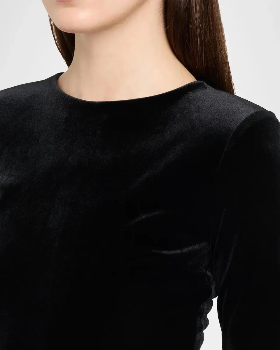 Chiara Boni La Petite Robe Janina Velvet A-Line Gown | Thumbnail 5 Chiara Boni La Petite Robe Janina Velvet A-Line Gown | Thumbnail 5