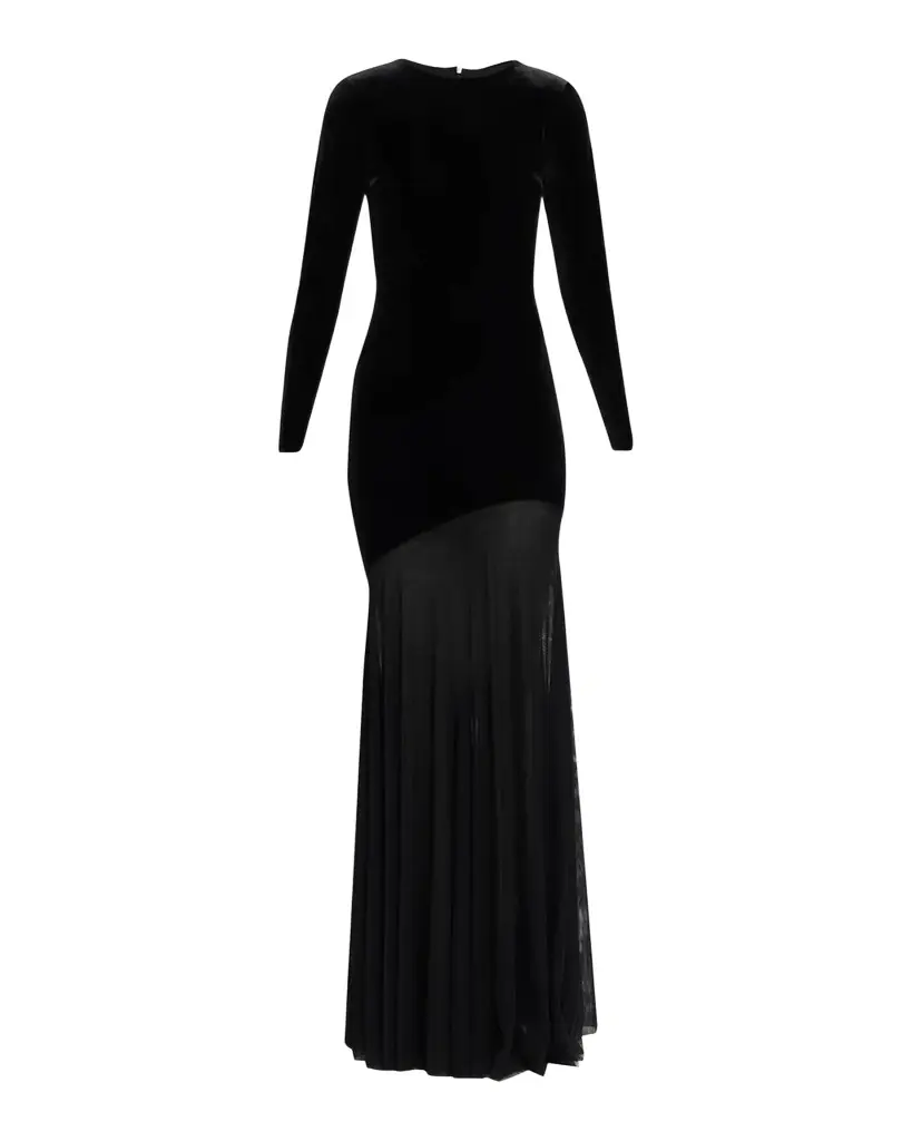 Janina Velvet A-Line Gown