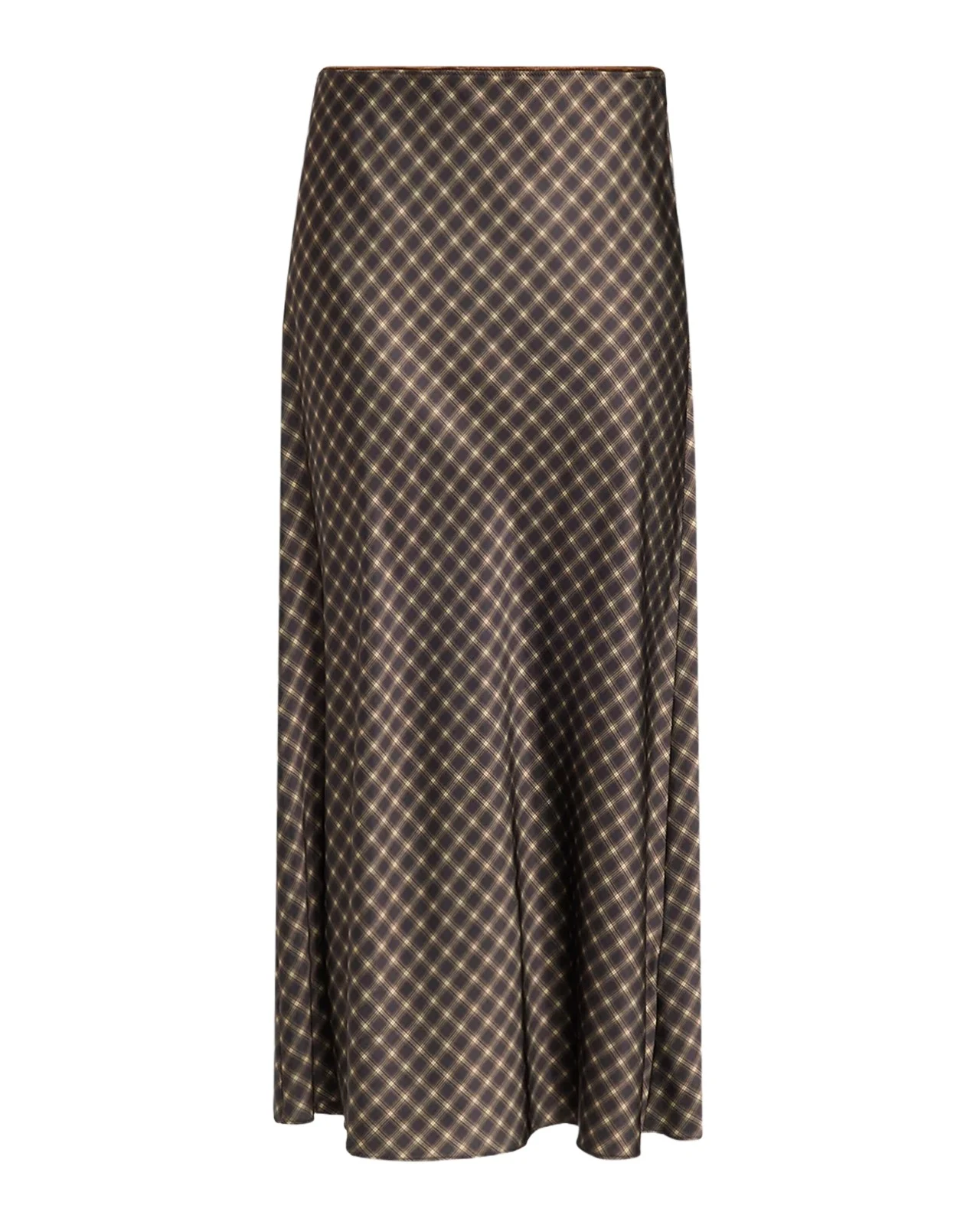 Vince Ombrê Plaid Slip Skirt