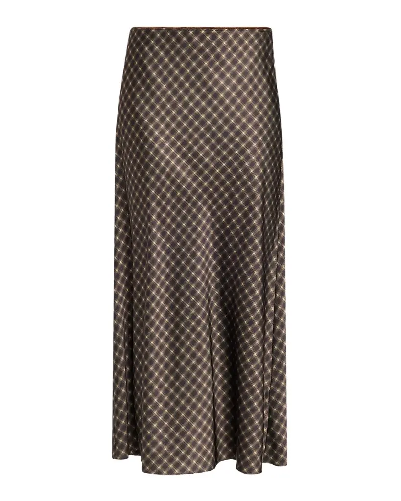 Vince Ombrê Plaid Slip Skirt