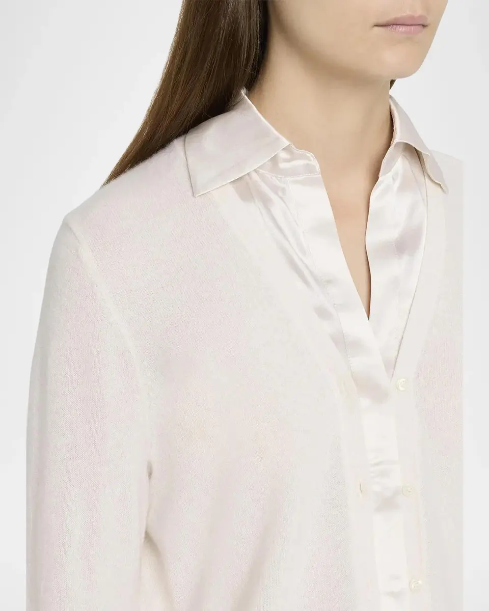 Vince Mixed-Media Cashmere Cardigan | Thumbnail 5 Vince Mixed-Media Cashmere Cardigan | Thumbnail 5