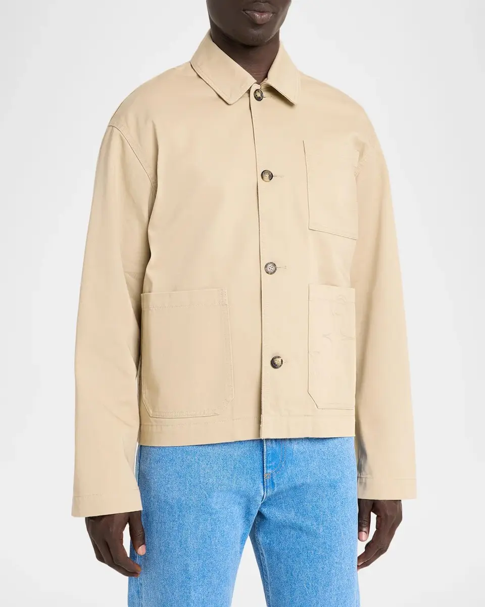 Dries Van Noten Men's Cotton Shirt Jacket | Thumbnail 4 Dries Van Noten Men's Cotton Shirt Jacket | Thumbnail 4