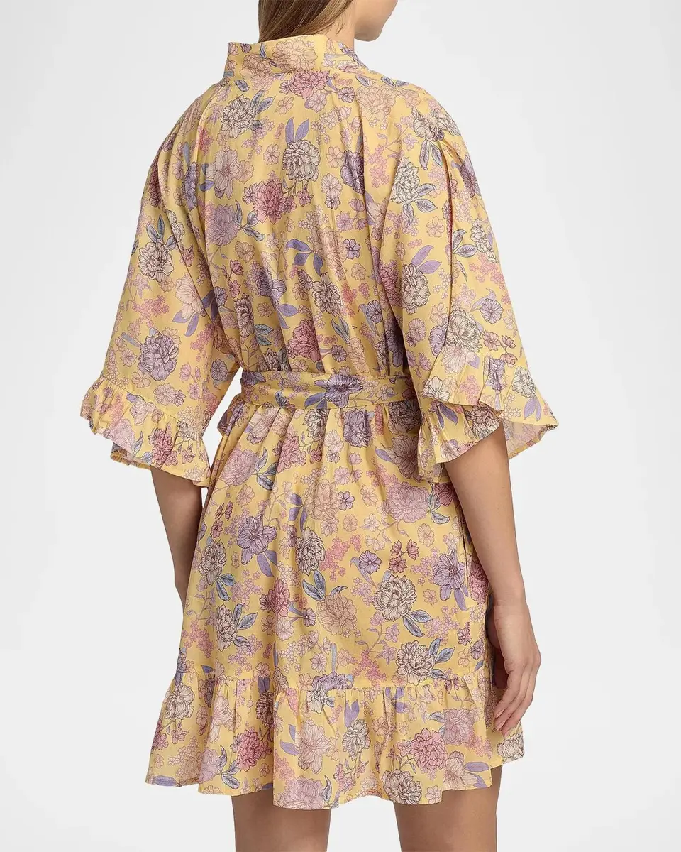 Papinelle Karolina Floral Frill Robe | Thumbnail 3