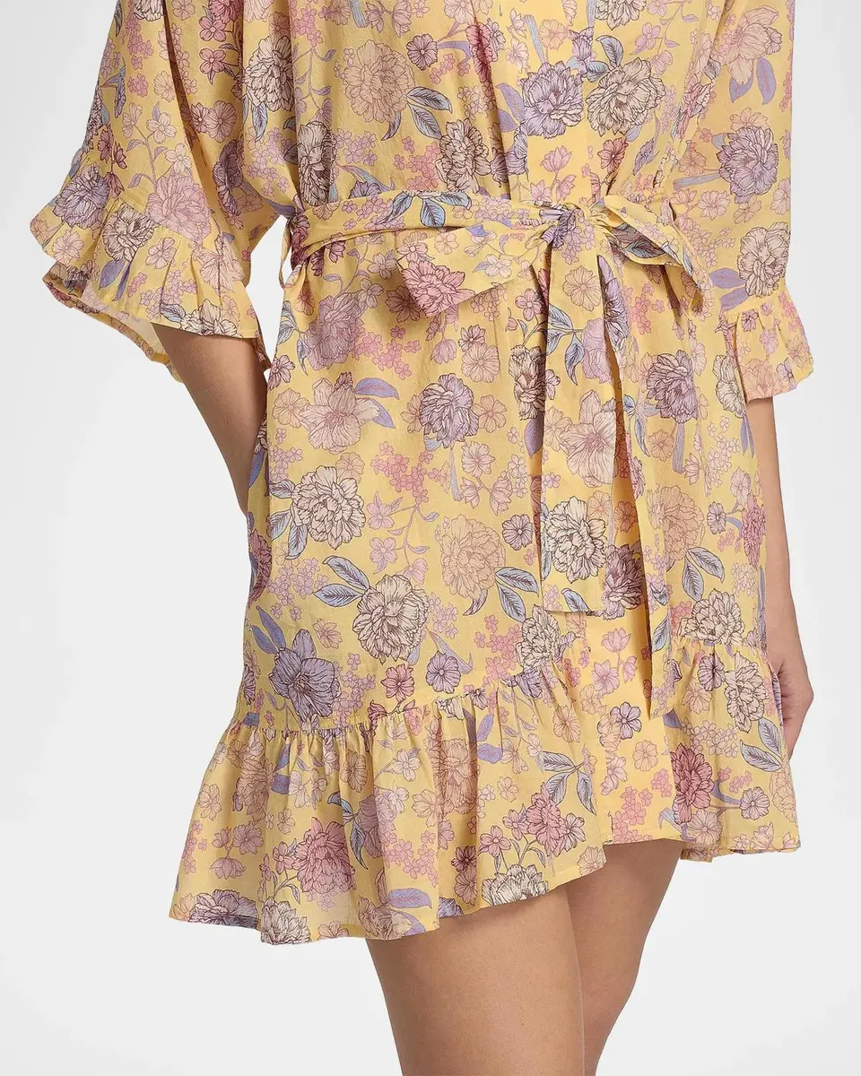 Papinelle Karolina Floral Frill Robe | Thumbnail 5