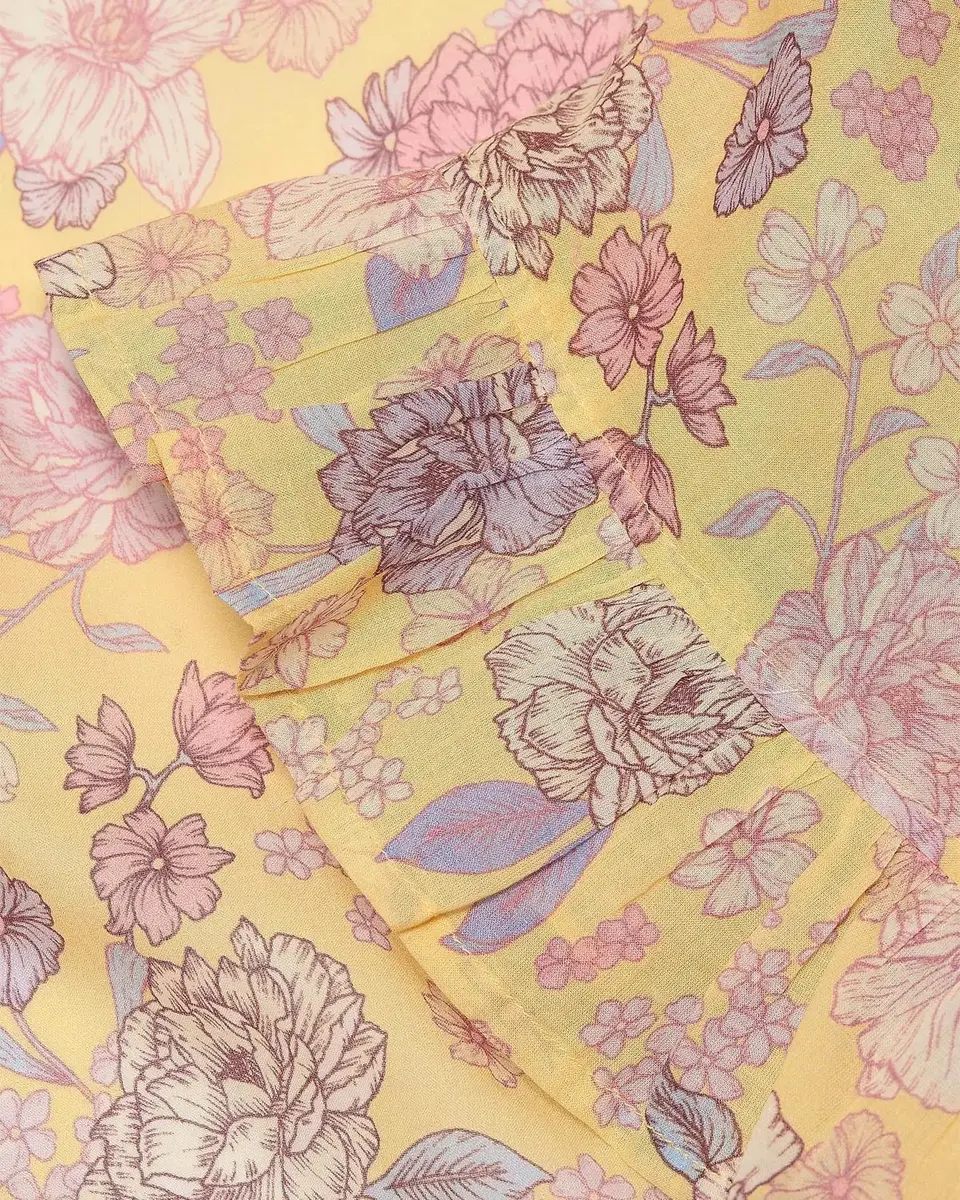 Papinelle Karolina Floral Frill Robe | Thumbnail 6