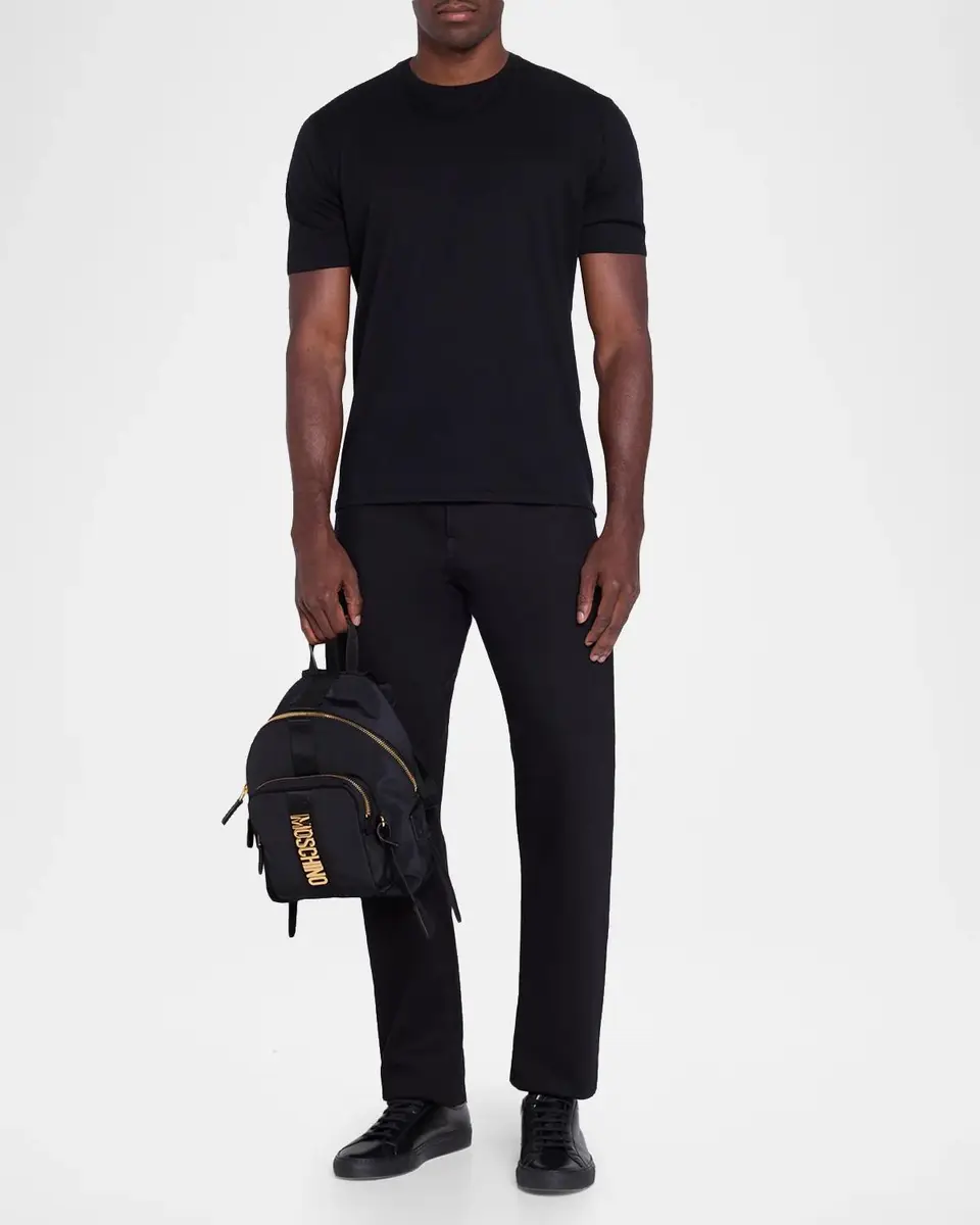 MOSCHINO Men's Logo Backpack | Thumbnail 5 MOSCHINO Men's Logo Backpack | Thumbnail 5