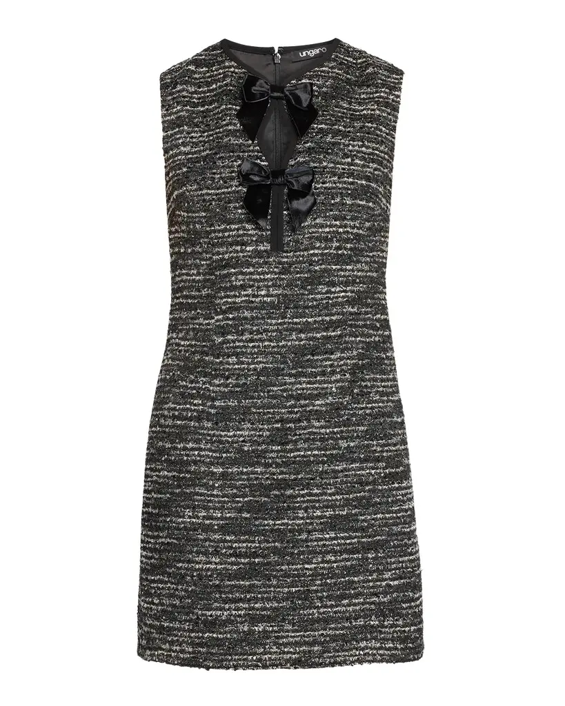Eliza Sequin Tweed Mini Dress