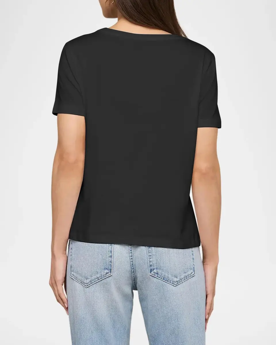 L'Agence Brianna V-Neck Relaxed T-Shirt | Thumbnail 3 L'Agence Brianna V-Neck Relaxed T-Shirt | Thumbnail 3