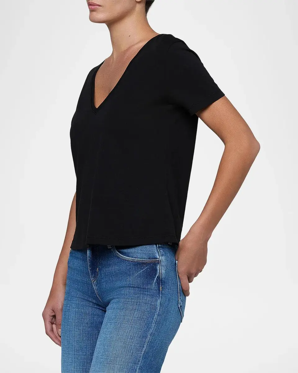 L'Agence Brianna V-Neck Relaxed T-Shirt | Thumbnail 5 L'Agence Brianna V-Neck Relaxed T-Shirt | Thumbnail 5