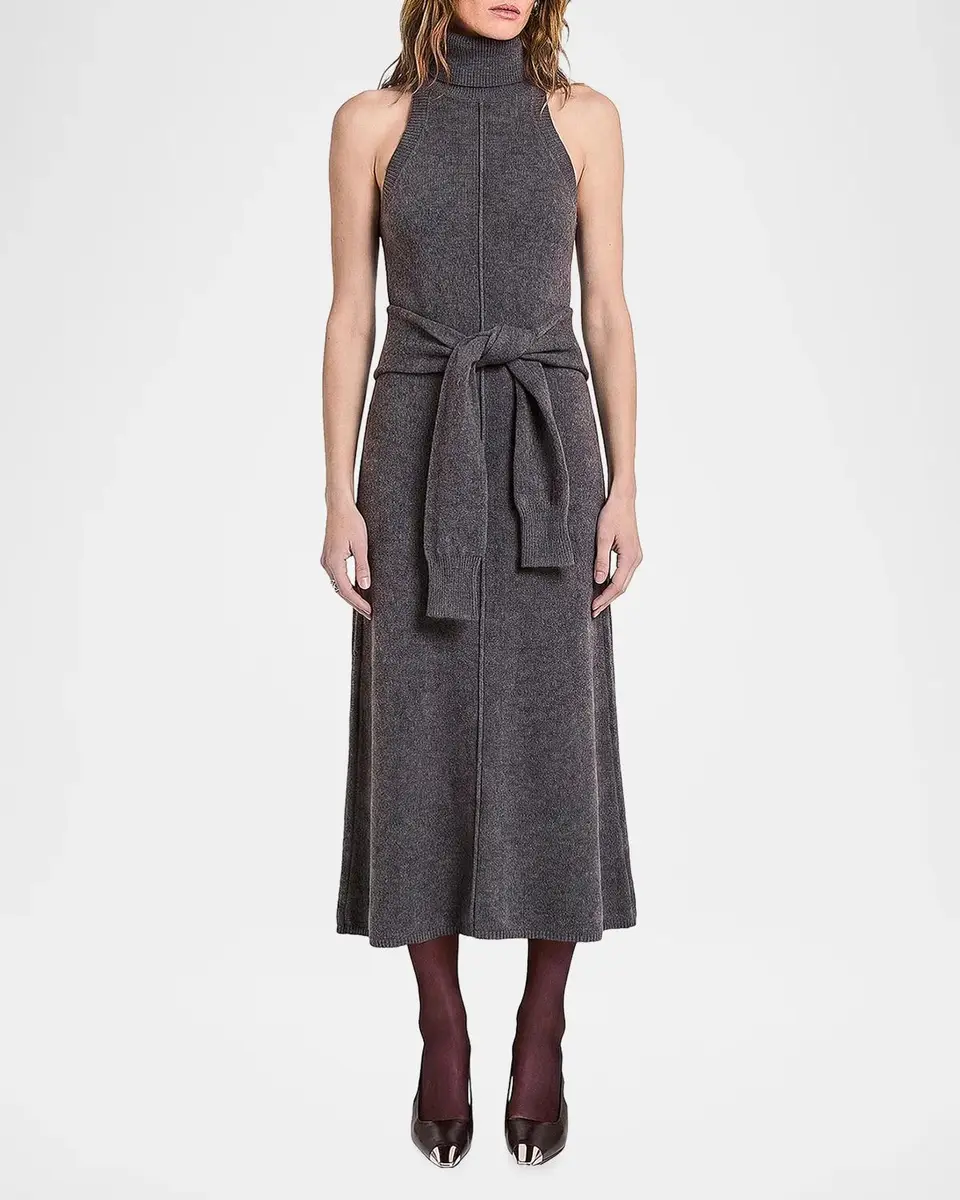 NICHOLAS Zinnia Sleeveless Turtleneck Midi Sweater Dress | Thumbnail 4 NICHOLAS Zinnia Sleeveless Turtleneck Midi Sweater Dress | Thumbnail 4