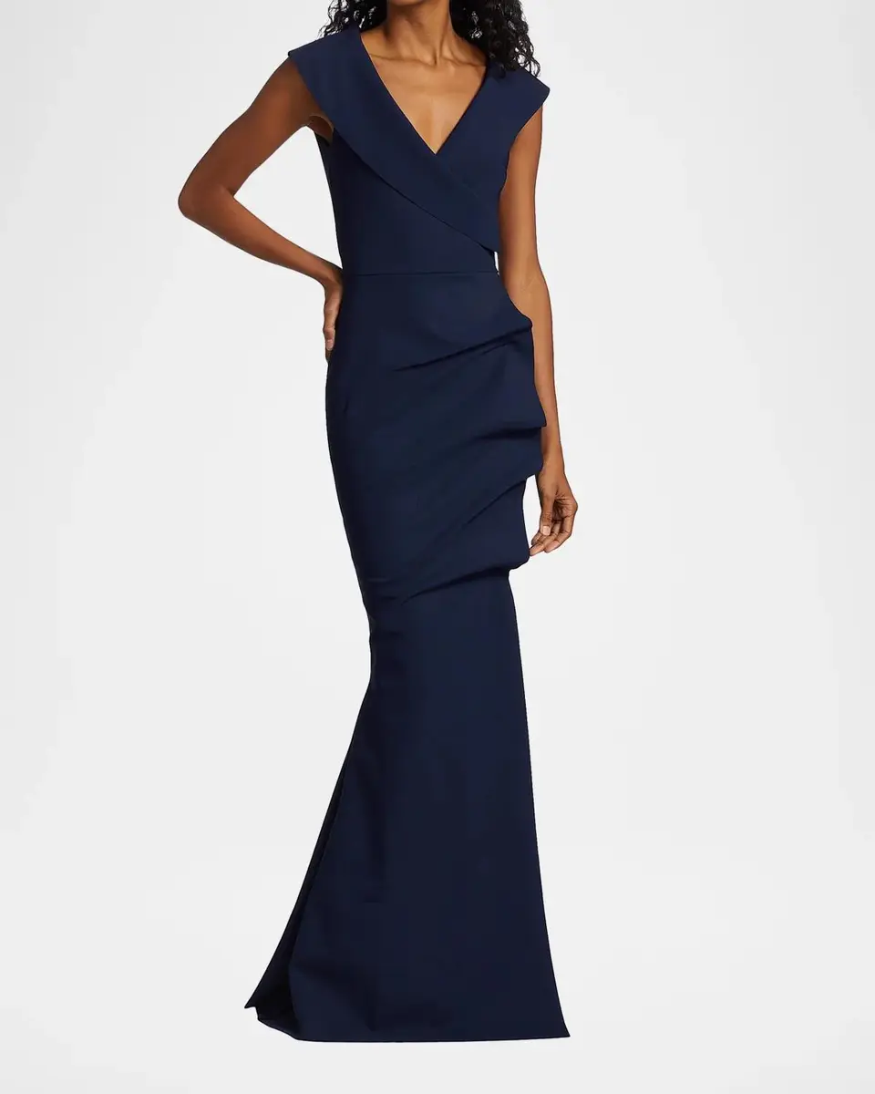 Chiara Boni La Petite Robe Sleeveless Ruffle Mermaid Gown | Thumbnail 4
