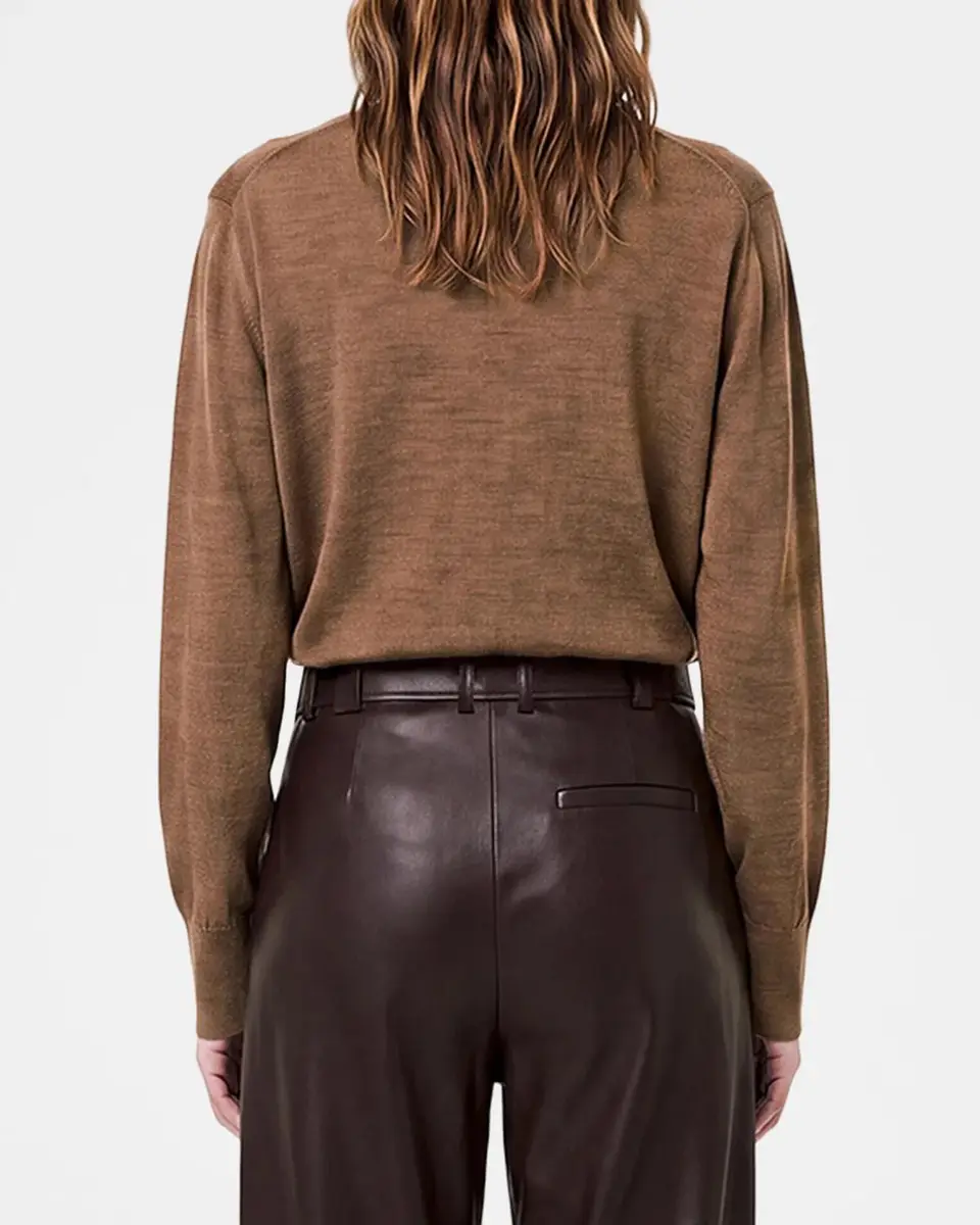 NICHOLAS Veda Tie-Neck Merino Wool Sweater | Thumbnail 3 NICHOLAS Veda Tie-Neck Merino Wool Sweater | Thumbnail 3